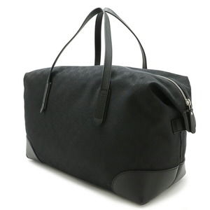 Gucci Black Leather Duffle Bag GG